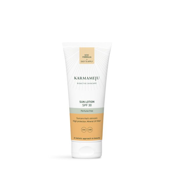Karmameju SUN Lotion SPF 30 Parfymefri Reisestørrelse 100 ml.